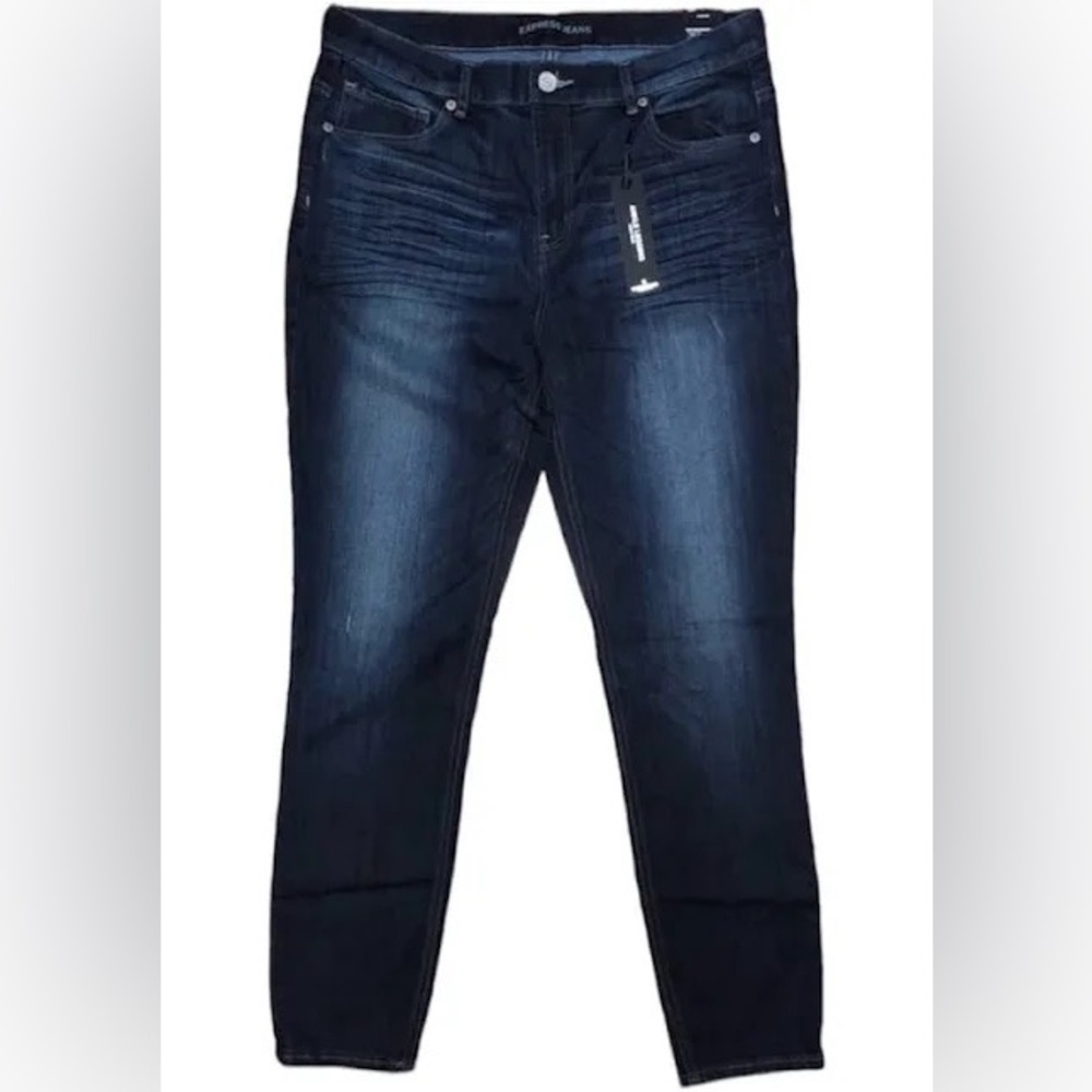 Express High Rise Dark Indigo Jeans